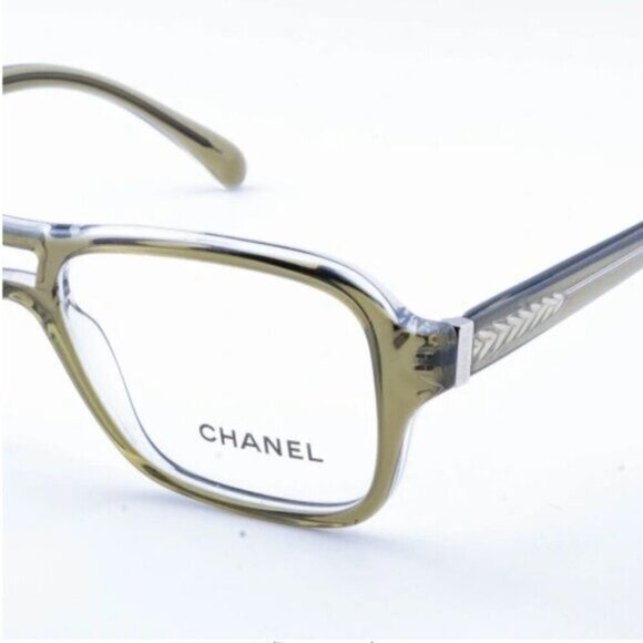 Chanel Green #3210 Aviator Glasses Frames - Full Set, **New In Box*** - Picture 10 of 14